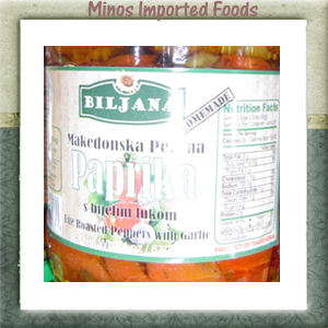 Paprika w/ Garlic 670g Biljana Peppers